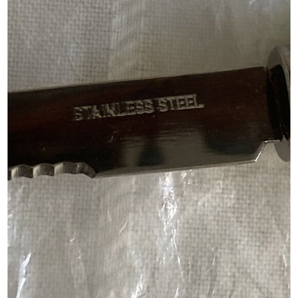 Wedding Cake Server & Knife Set White Rose Bud Floral Handles Stainless Steel - Picture 9 of 15